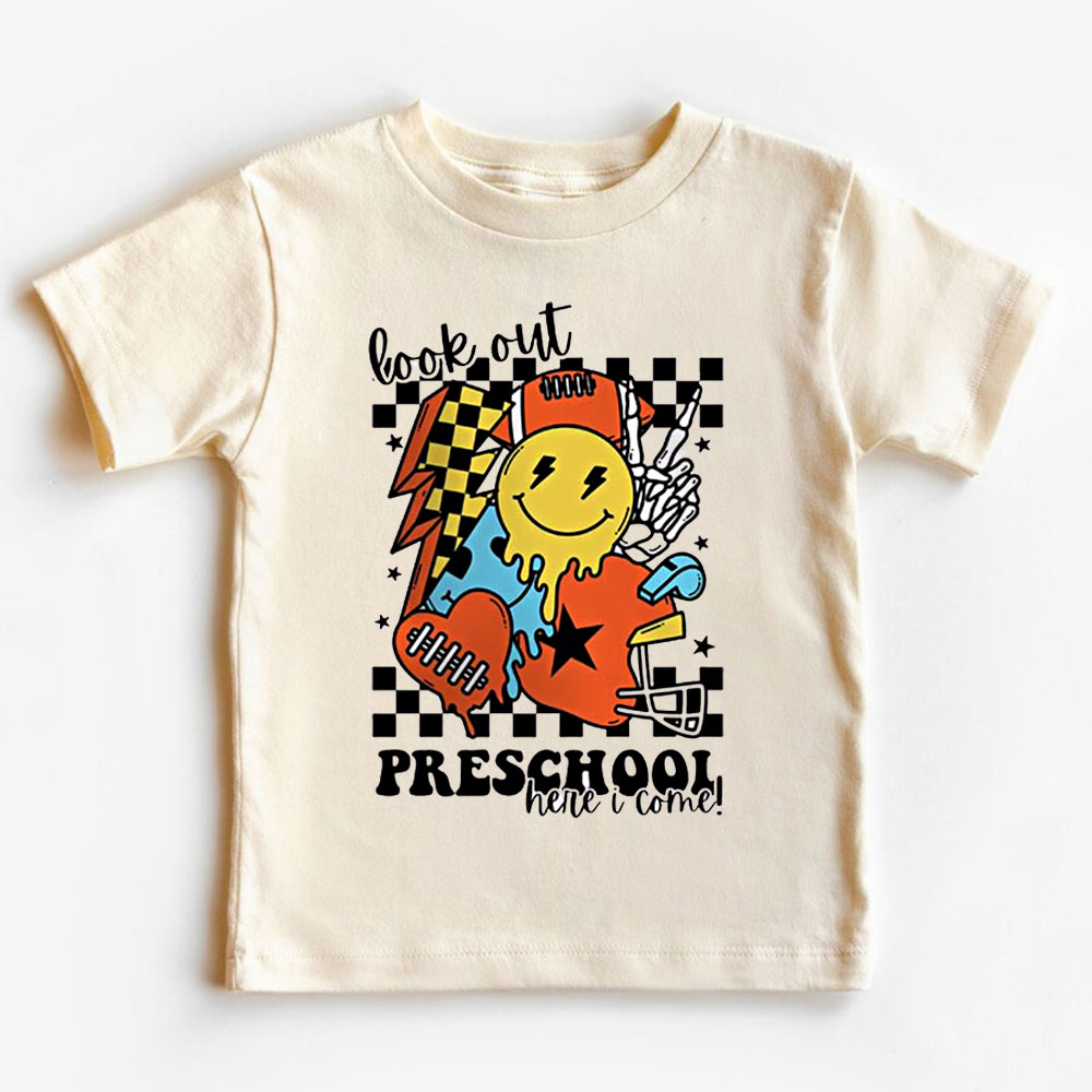 Look Out Football Back To School Grade Tees