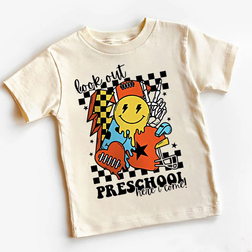 Look Out Football Back To School Grade Tees
