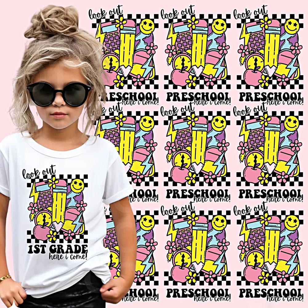Cool Girl Look Out Back To School Grade Tees