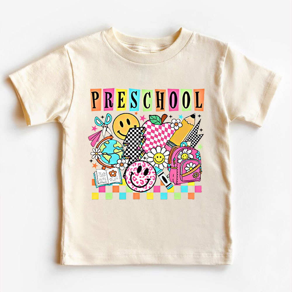 Retro Back to School Grade Kids T-shirt