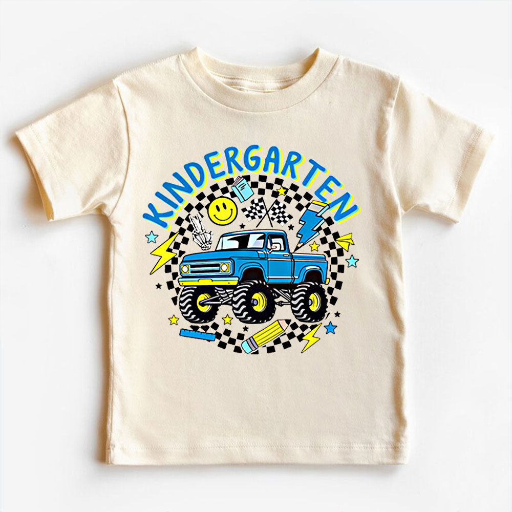 Truck For Boy Back to School Grade Kids T-shirt
