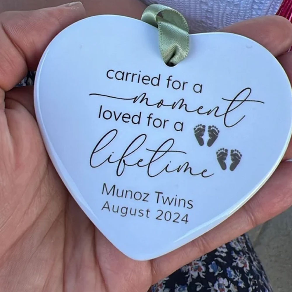Personalized Miscarriage Ornament, Infant Loss, Baby Memorial