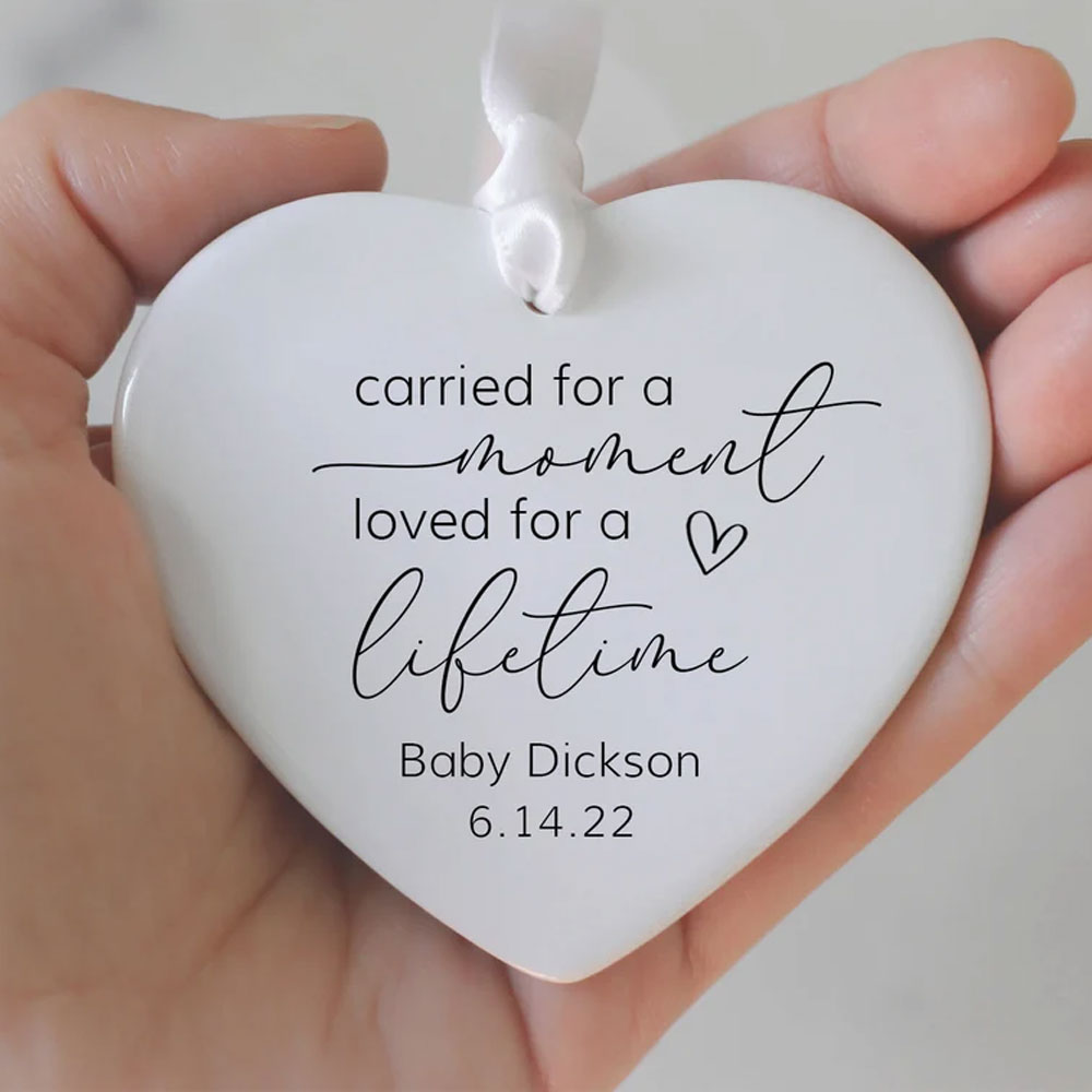 Personalized Miscarriage Ornament, Infant Loss, Baby Memorial