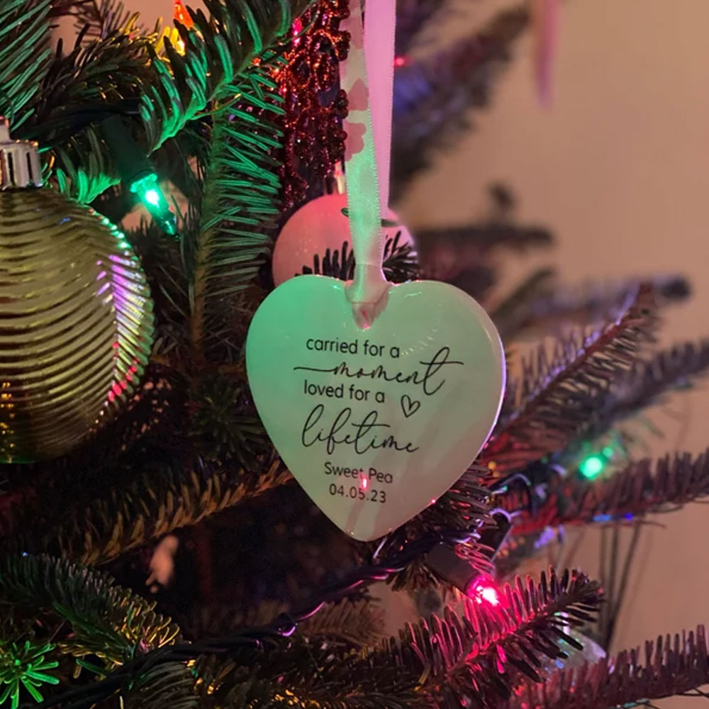 Personalized Miscarriage Ornament, Infant Loss, Baby Memorial