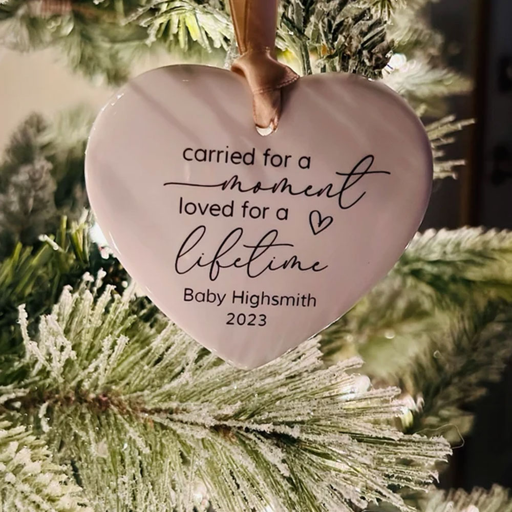 Personalized Miscarriage Ornament, Infant Loss, Baby Memorial