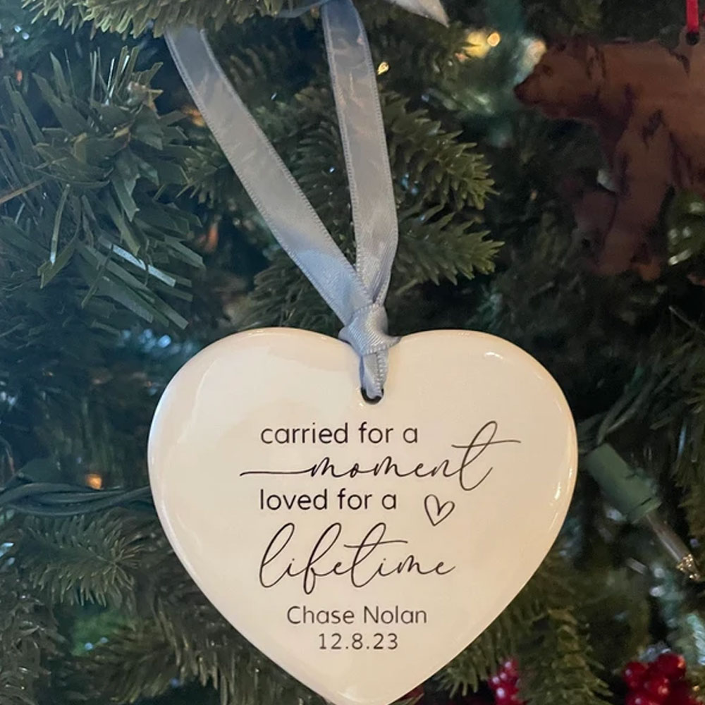 Personalized Miscarriage Ornament, Infant Loss, Baby Memorial