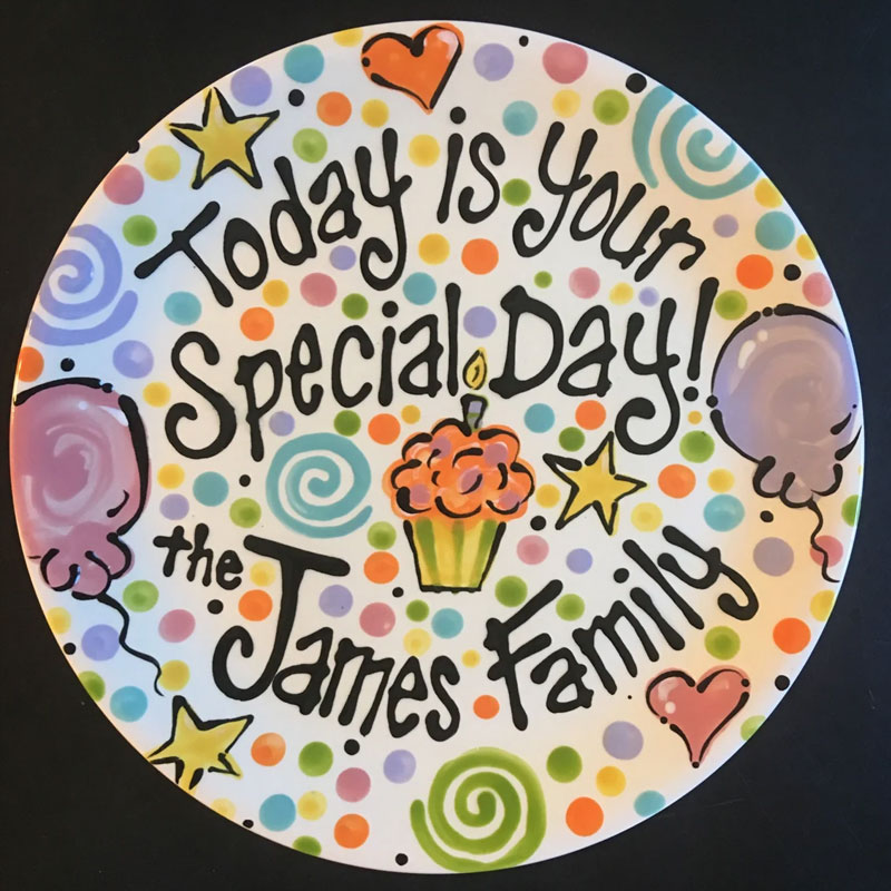 Personalized Family Special Day Celebration Plate