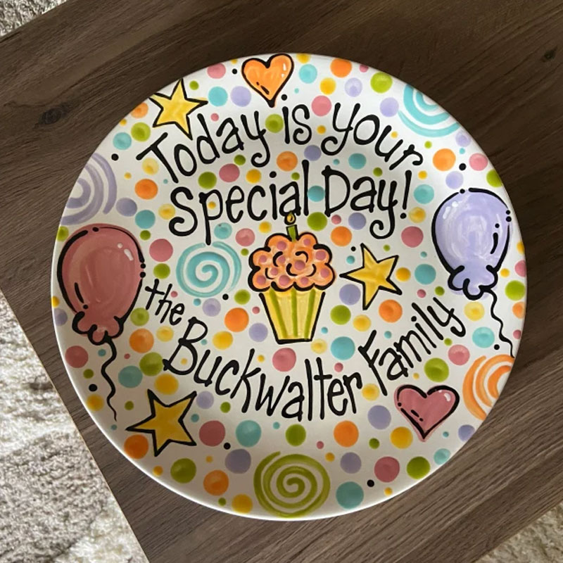 Personalized Family Special Day Celebration Plate
