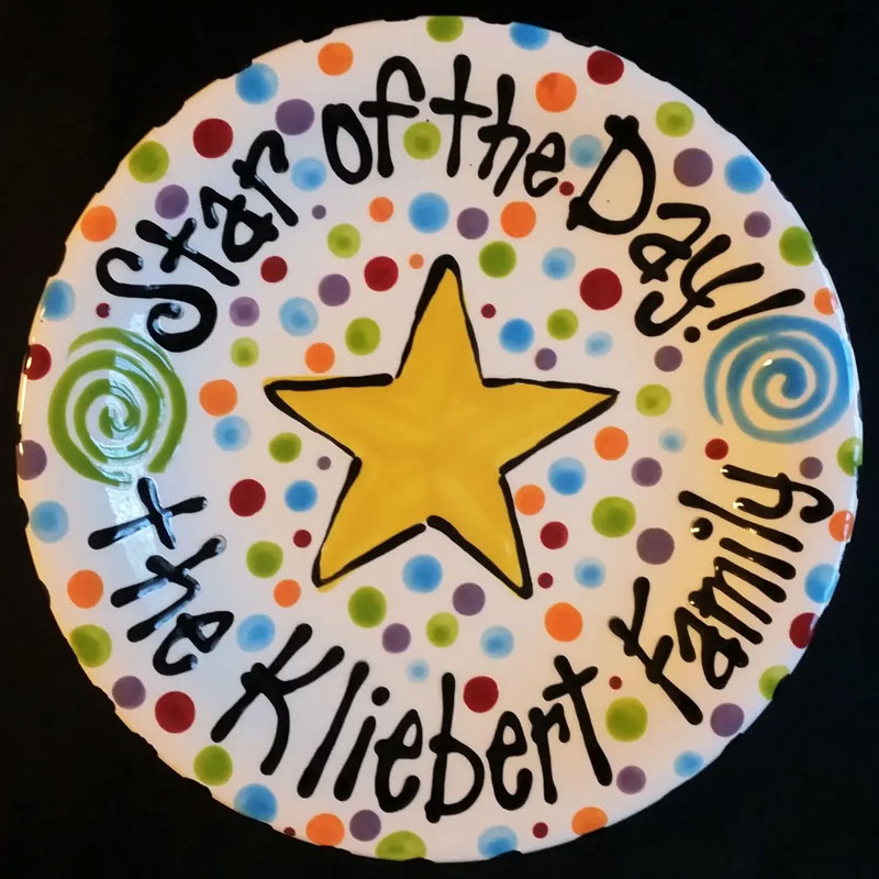 Personalized Family Special Day Celebration Plate