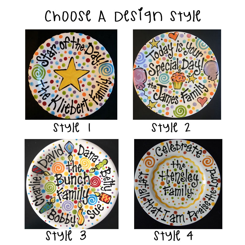 Personalized Family Special Day Celebration Plate