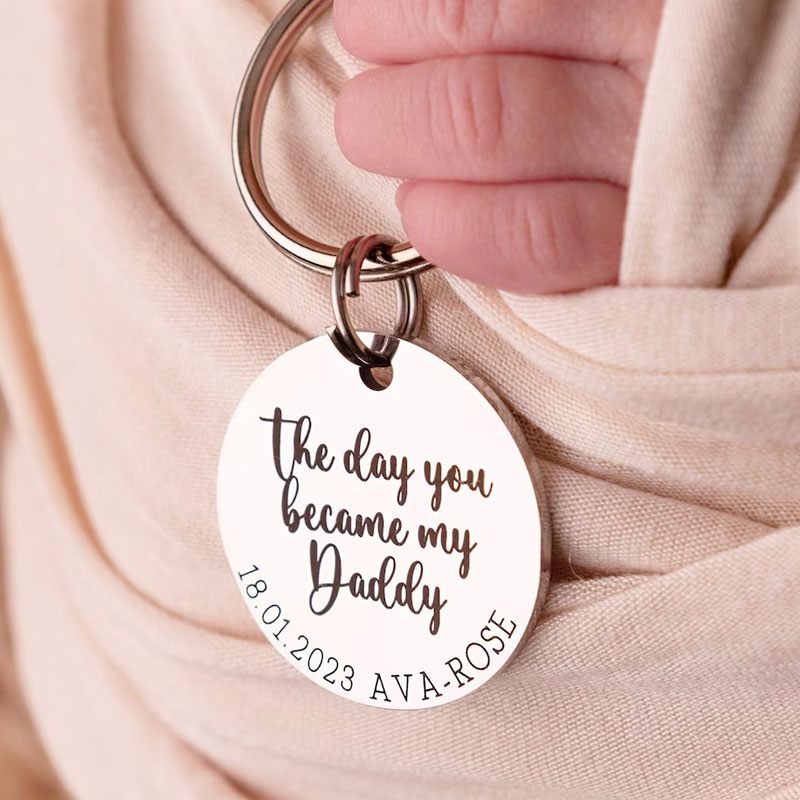 Personalised Keyring - New Dad Gift