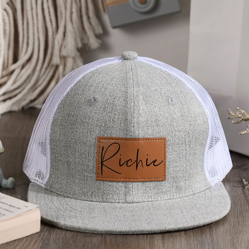 Personalized Toddler Hat Name for Dad and Son,Trucker Hat