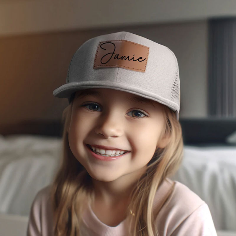 Personalized Toddler Hat Name for Dad and Son,Trucker Hat