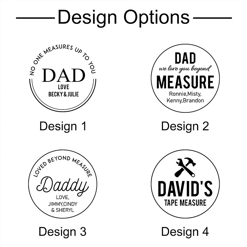 Engraved Tape Measure, Personalized Father's Day Gift