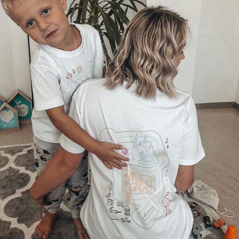 [Adult Tee]Road Map Road Game Dad T-shirt, Father's Day Gift