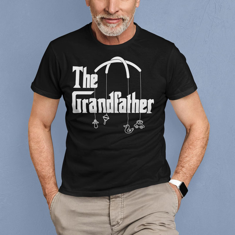 [Adult Tee] The Grandfather T-Shirt, Grandpa to Be Funny Shirt