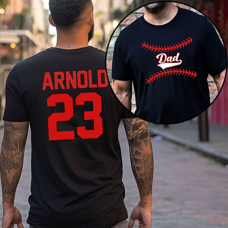 Personalized Sport Jersey T-shirt for Dad