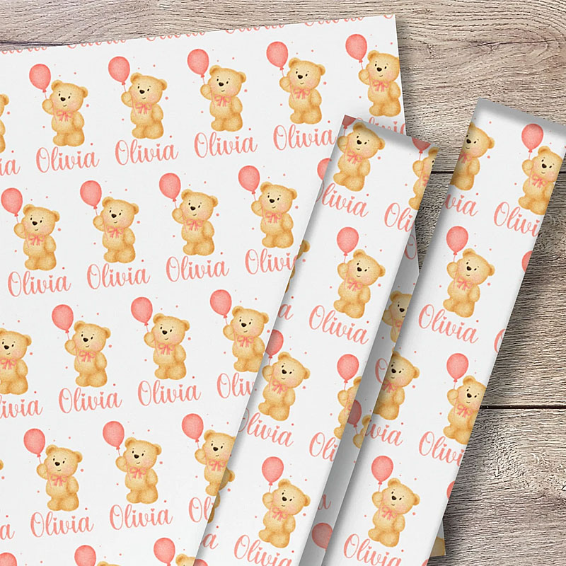 Personalised Kids Birthday Wrapping Paper Roll