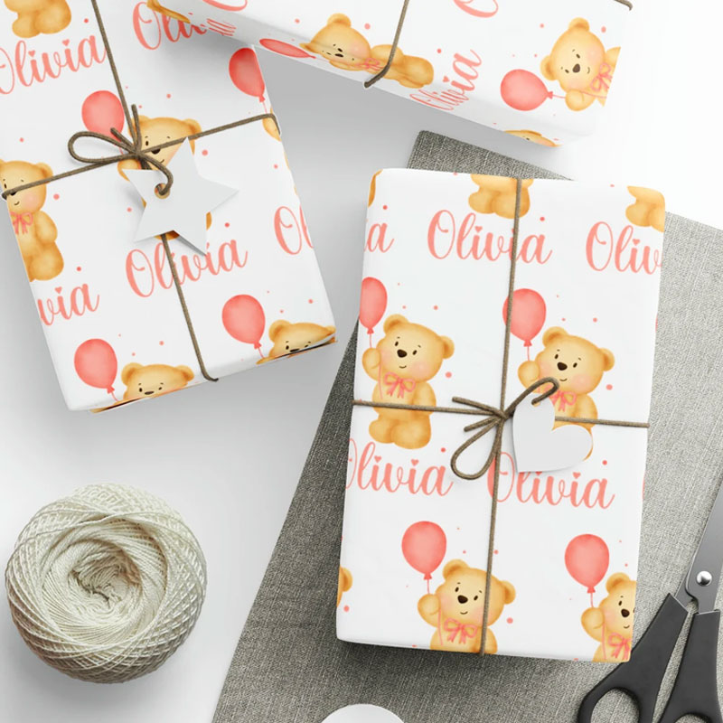 Personalised Kids Birthday Wrapping Paper Roll
