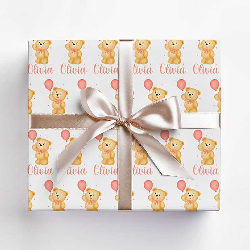 Personalised Kids Birthday Wrapping Paper Roll