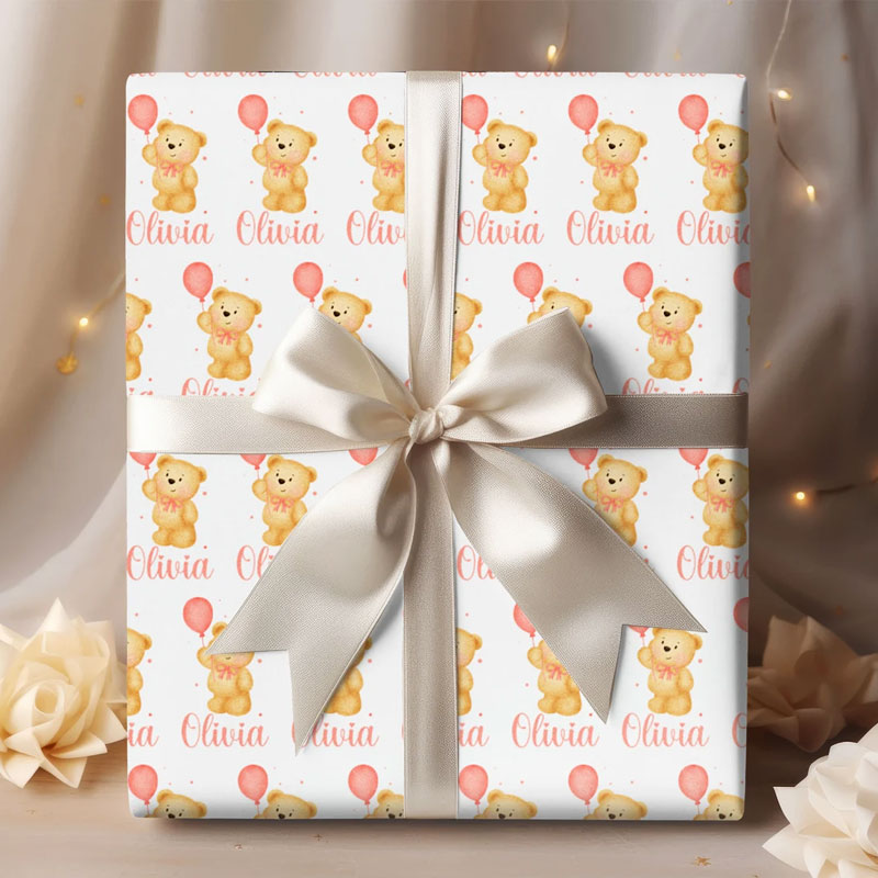 Personalised Kids Birthday Wrapping Paper Roll