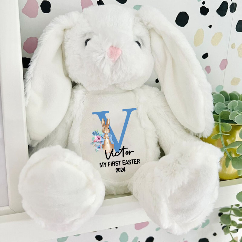 Newborn Bunny Rabbit Soft Plush, Easter Gift