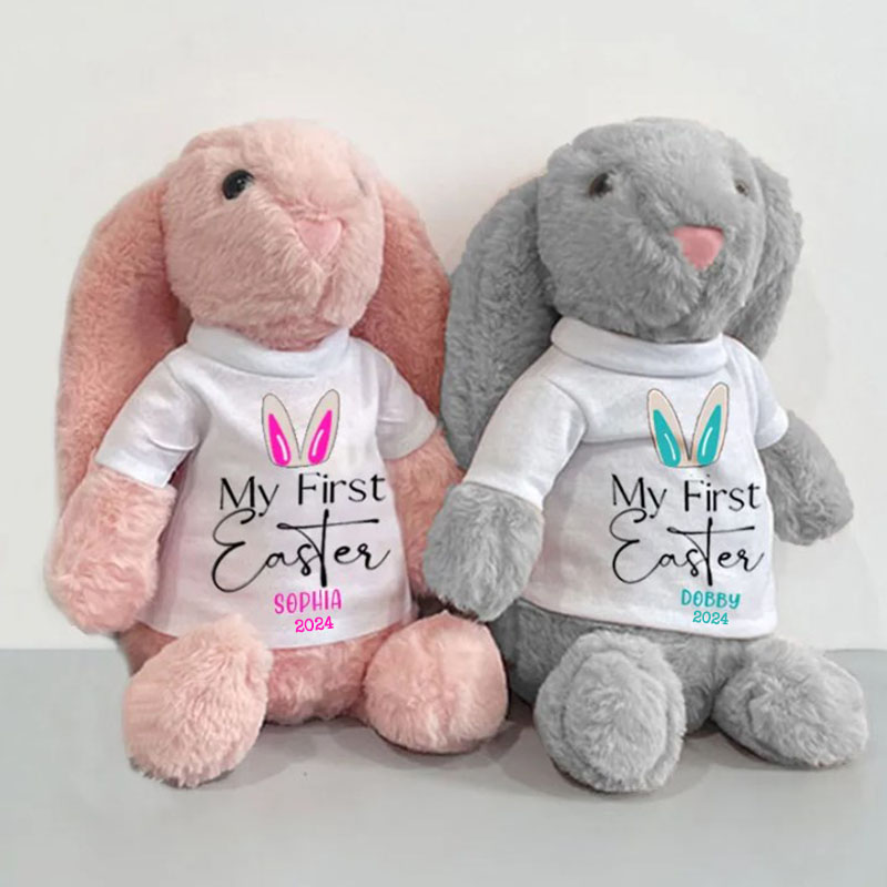 Personalized My First Easter Bunny Rabbit, New Baby Bunny Easter Gift