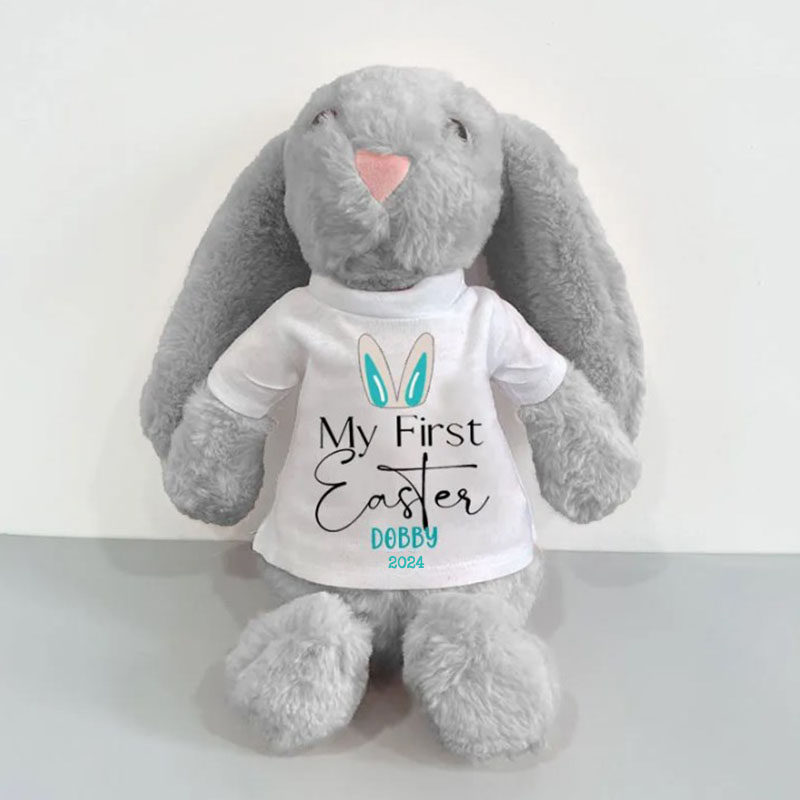 Personalized My First Easter Bunny Rabbit, New Baby Bunny Easter Gift