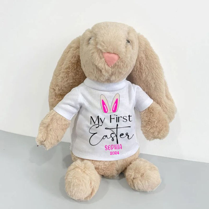 Personalized My First Easter Bunny Rabbit, New Baby Bunny Easter Gift