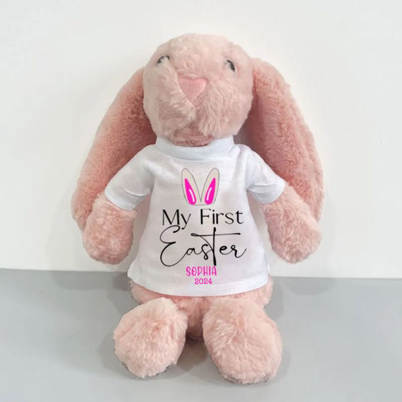 Personalized My First Easter Bunny Rabbit, New Baby Bunny Easter Gift