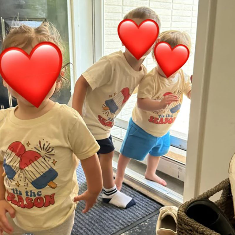 [Youth Shirt / 2-14 Years]Fireworks Ice Cream Kid Shirt