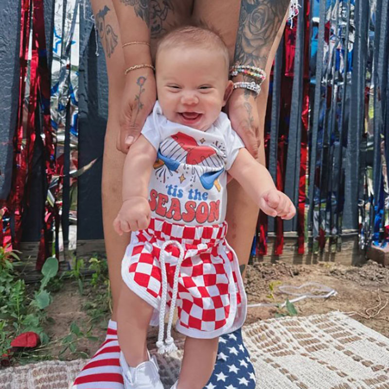 [Baby Bodysuit]Fireworks Ice Cream Baby Bodysuit