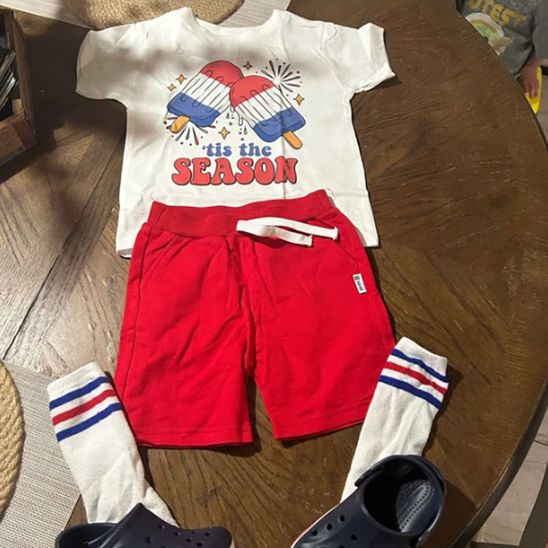 [Youth Shirt / 2-14 Years]Fireworks Ice Cream Kid Shirt