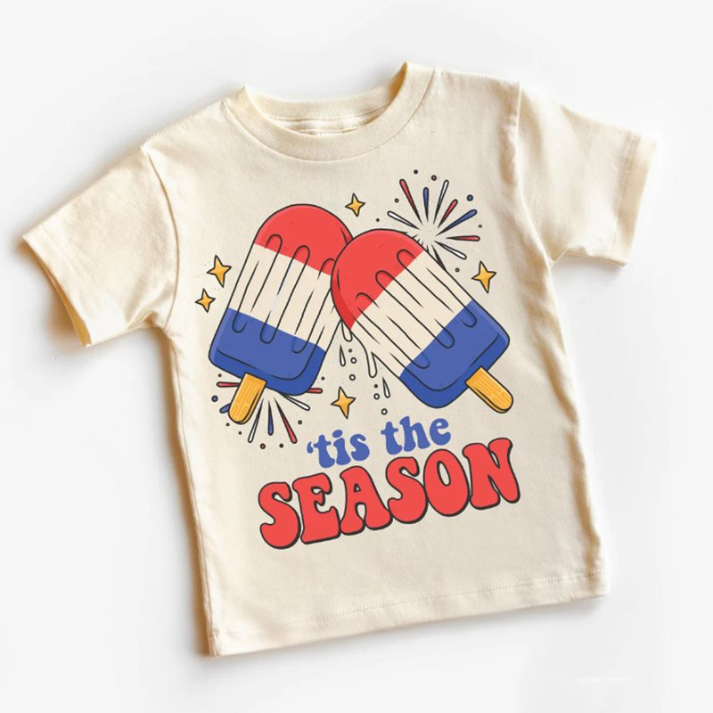 [Youth Shirt / 2-14 Years]Fireworks Ice Cream Kid Shirt