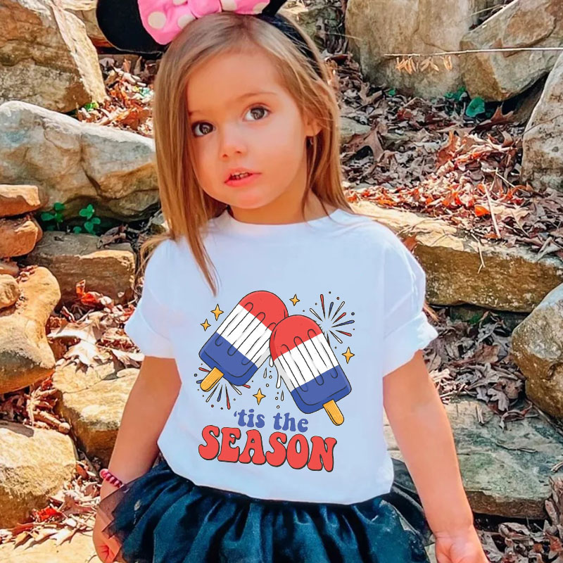 [Youth Shirt / 2-14 Years]Fireworks Ice Cream Kid Shirt