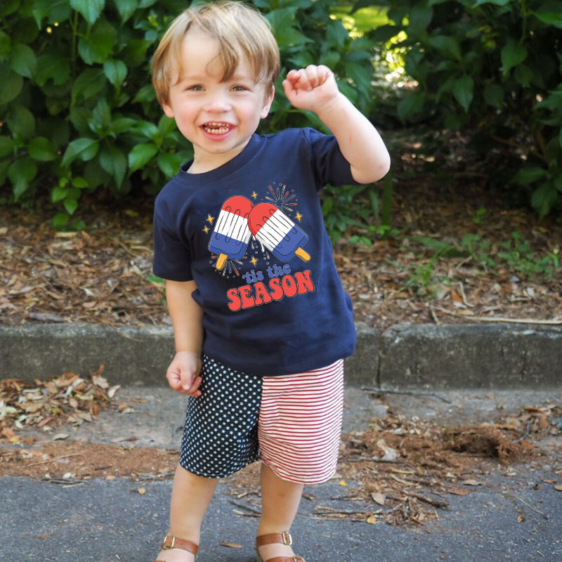 [Youth Shirt / 2-14 Years]Fireworks Ice Cream Kid Shirt