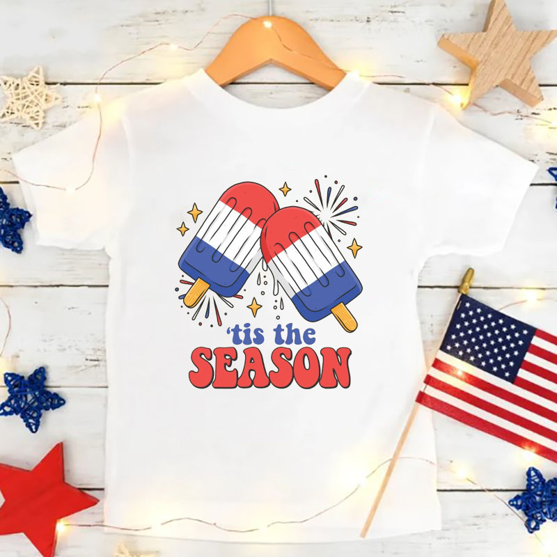 [Youth Shirt / 2-14 Years]Fireworks Ice Cream Kid Shirt
