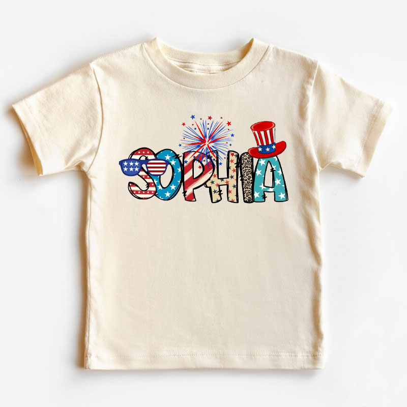 [Youth Shirt / 2-14 Years]Personalized Fourth of July Summer Shirt