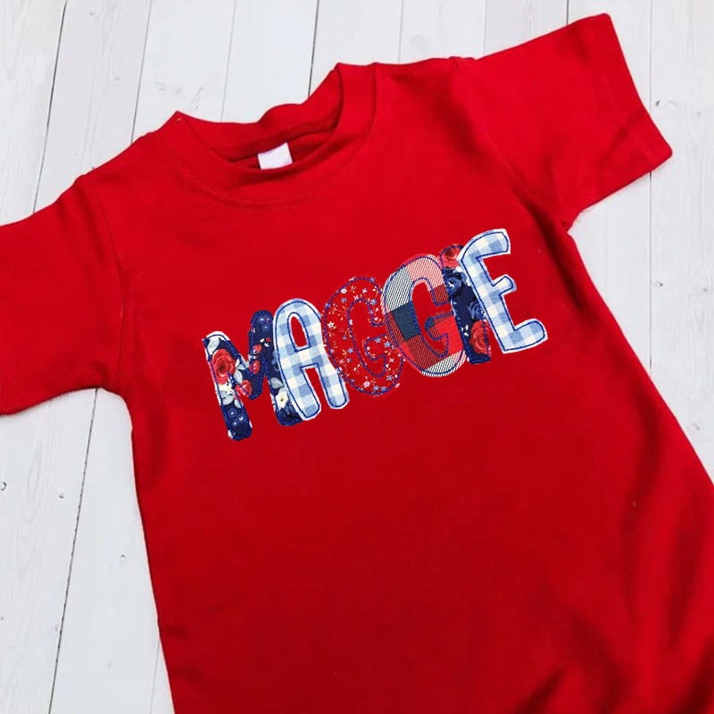 [Short Romper]Red White & Blue Independence Day Romper