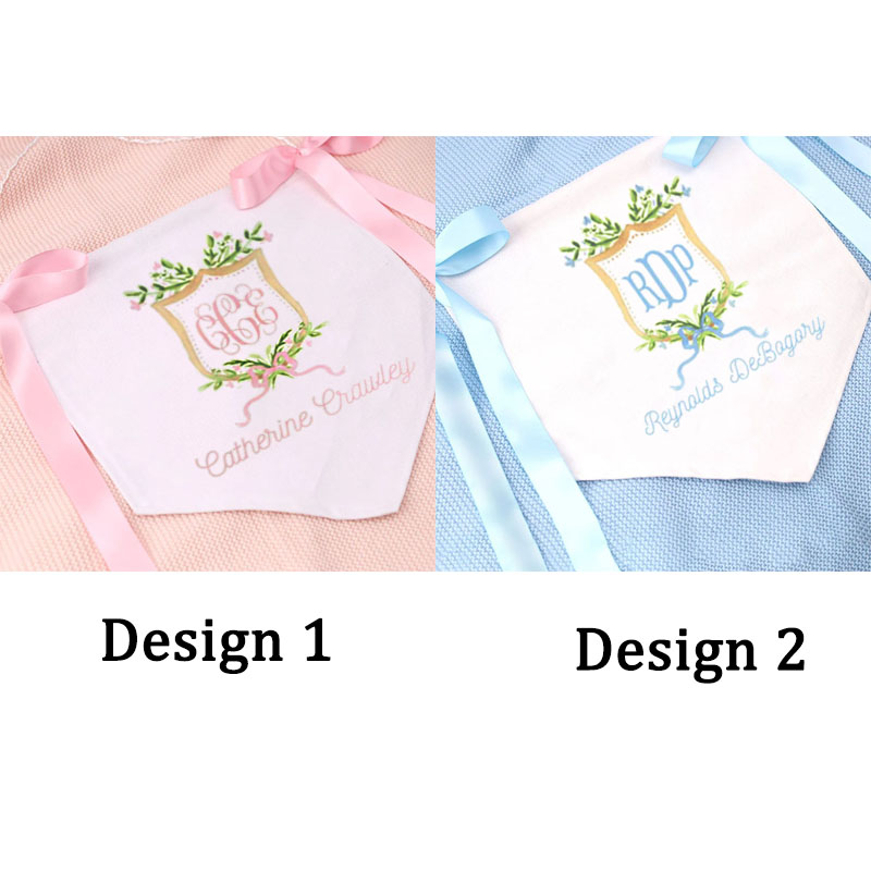 Personalized Foral with Name Welcome Banner with bows