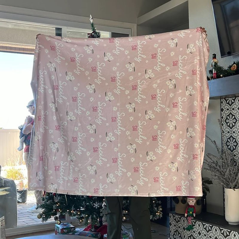 Daisy Name Blanket Personalized Blanket