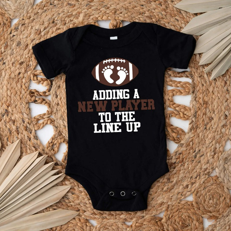 Baby Foot Adding Player Football Baby Onesie
