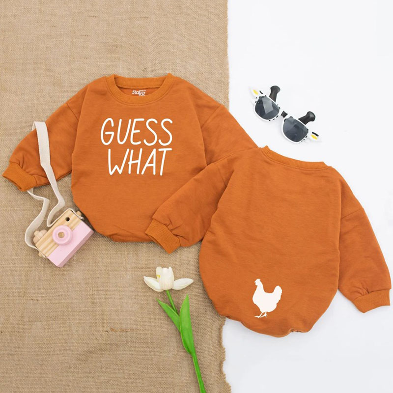 Guess What Chicken Butt Baby Romper