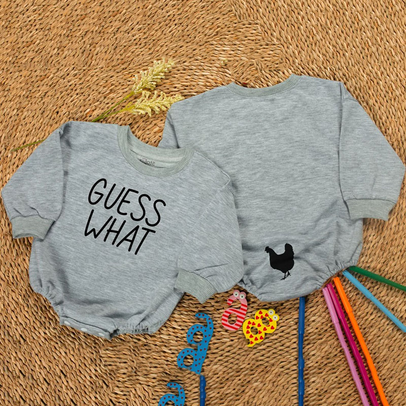 Guess What Chicken Butt Baby Romper