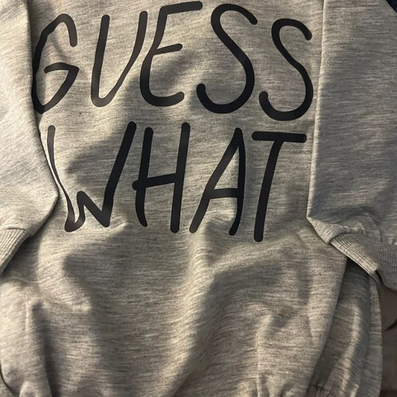 Guess What Chicken Butt Baby Romper
