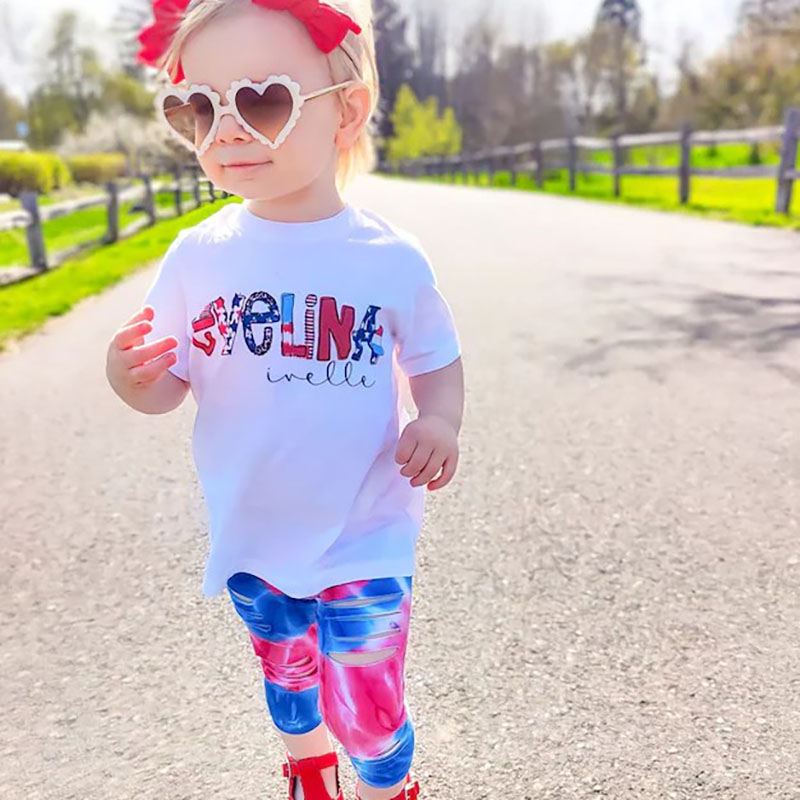 [Youth Shirt / 2-14 Years]Personalized Fourth of July Kids Youth Shirt