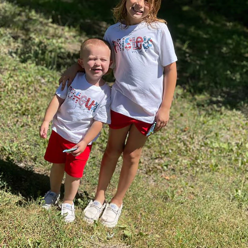 [Youth Shirt / 2-14 Years]Personalized Fourth of July Kids Youth Shirt