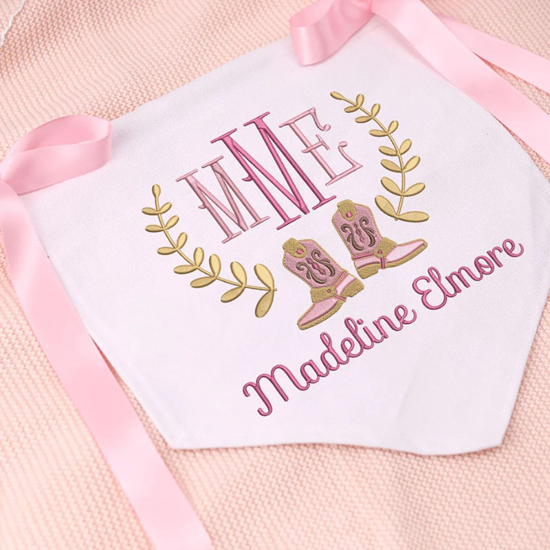 Cowgirl/Cowboy Baby Banner with Floral Welcome Banner