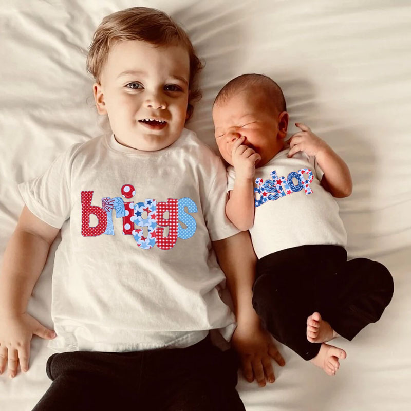 [Youth Shirt / 2-14 Years]Personalized July 4th Style T Shirt