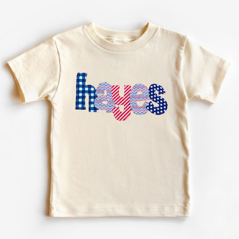 [Youth Shirt / 2-14 Years]Personalized July 4th Style T Shirt